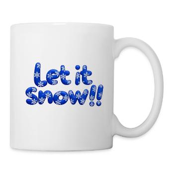 Lass es schneien - Tasse - Weiß - Rechts