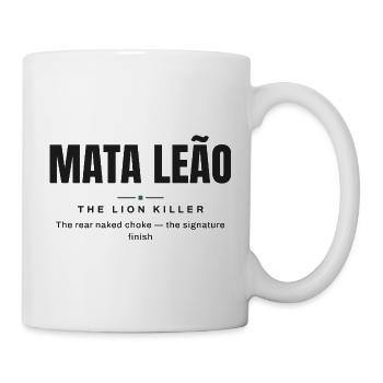 Mata Leão — Die Löwenjägerin | Echtes Jiu-Jitsu - Tasse - Weiß - Rechts