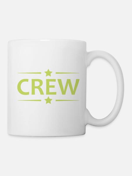 Crew Signet mit Sternen - Tasse - Weiß