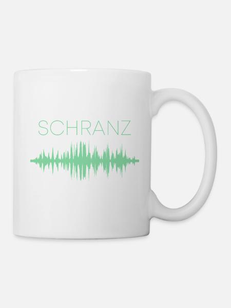 Schranz Techno Geschenk - Tasse - Weiß