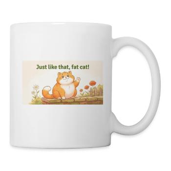 GENAU WIE DIESE FETTE KATZE - Tasse - Weiß - Rechts
