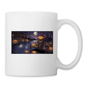 Kürbisangler am Mondsee - Tasse - Weiß - Rechts