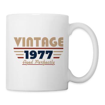 49. Geburtstag Geschenk Mann Vintage Jahrgang 1977 - Tasse - Weiß - Rechts
