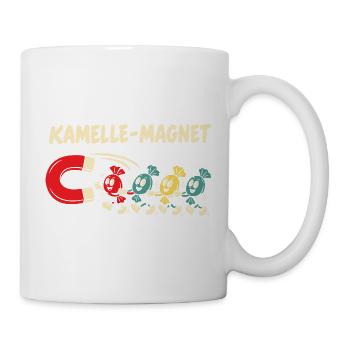 Kamelle Magnet Zoch Rosenmontag Kölner Karneval - Tasse - Weiß - Rechts