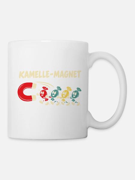 Kamelle Magnet Zoch Rosenmontag Kölner Karneval - Tasse - Weiß
