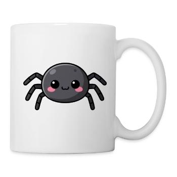 Niedliche Kawaii Halloween Spinne Geschenk Kinder  - Tasse - Weiß - Rechts