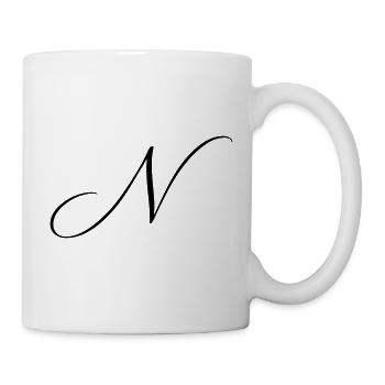 Name mit Anfangsbuchstabe N Nina Noah Nora Nico  - Tasse - Weiß - Rechts