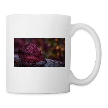 Nachtrotes Taublatt - Tasse - Weiß - Rechts