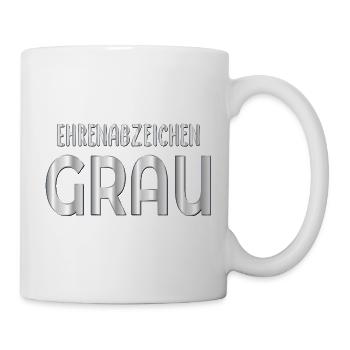 Ehrenabzeichen Graue Haare - Tasse - Weiß - Rechts