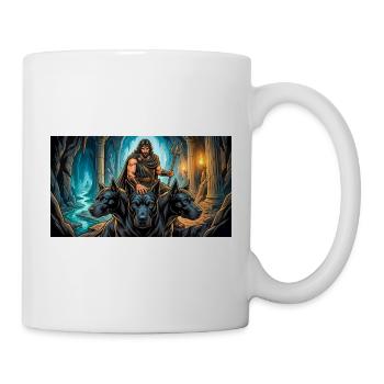Hades erlaubt Herakles, Cerberus zu nehmen - Tasse - Weiß - Rechts