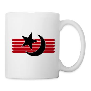 Baby Mond Sterne Schlafen Motive Süßer Strampler - Tasse - Weiß - Rechts