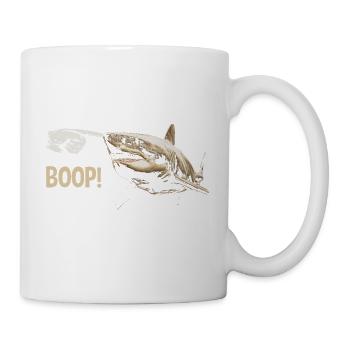 Funny Shark Boop The Snoot Animal Humor - Tasse - Weiß - Rechts