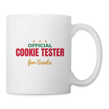 Offizieller Cookie-Tester für den Weihnachtsmann - Tasse - Weiß - Rechts