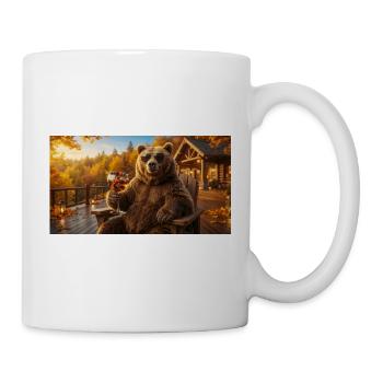 Brown Bear feiert den Herbst mit Beerencocktails - Tasse - Weiß - Rechts