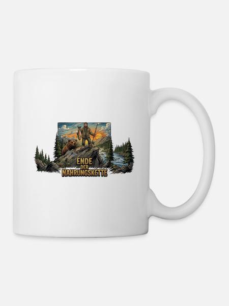 Ende_der_Nahrungskette_-_Angler - Tasse - Weiß