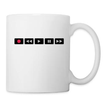 Oldschool Videocontrol - Tasse - Weiß - Rechts