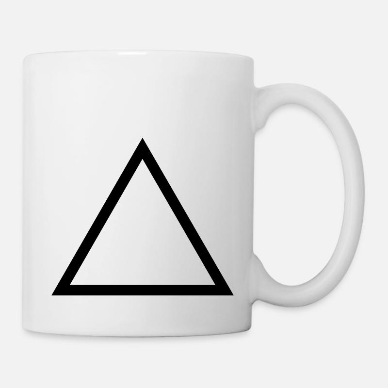 triangle - Mug blanc - blanc