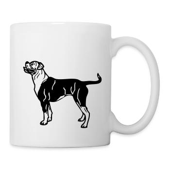 americanbulldog2a - Mug blanc - blanc - Droite