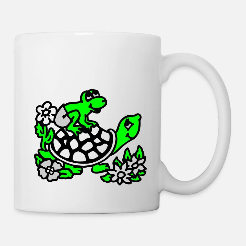 frogg et tortue / grenouille et la tortue - Mug blanc - blanc