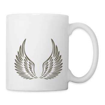 flügel T Shirt selber gestalten - Tasse - Weiß - Rechts