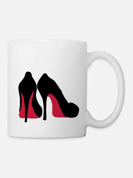 high heels - Tasse - Weiß