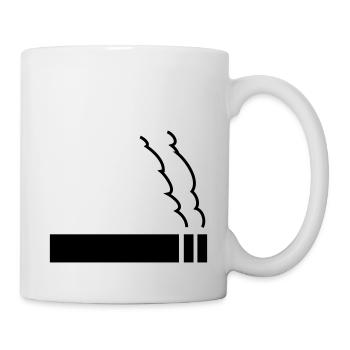 zigarette - Tasse - Weiß - Rechts