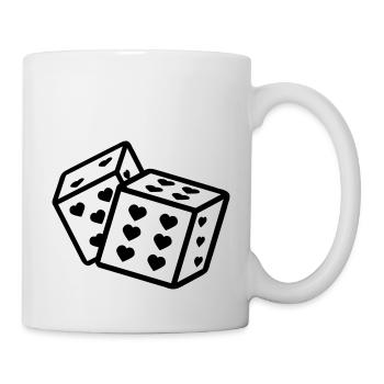 Dice with Heart Heart Dice Player - Mug - white - Right