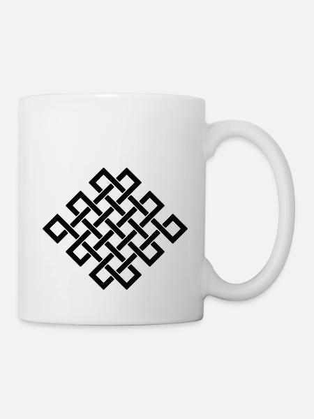 25 Crossing-Endlessknot - Tasse - Weiß