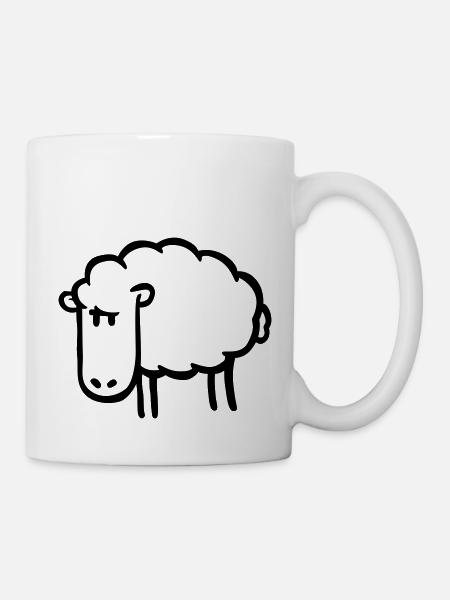 Schaf - Tasse - Weiß