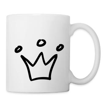 crown crowns king - Mug - white - Right