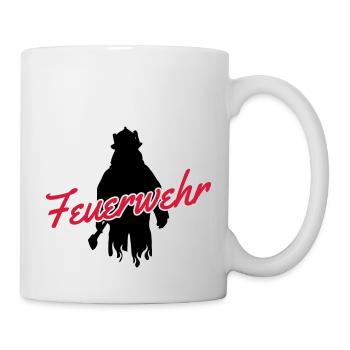 feuerwehr - Tasse - Weiß - Rechts