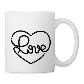 Love message - Mug - white - Right