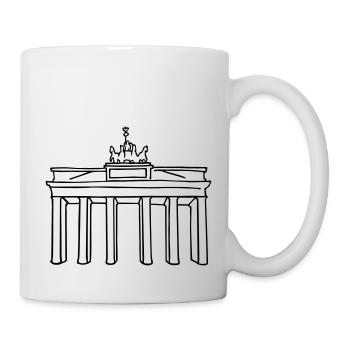 Brandenburg Gate in Berlin - Mug - white - Right