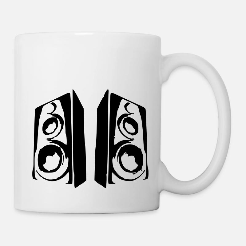 Lautsprecher - Tasse - Weiß