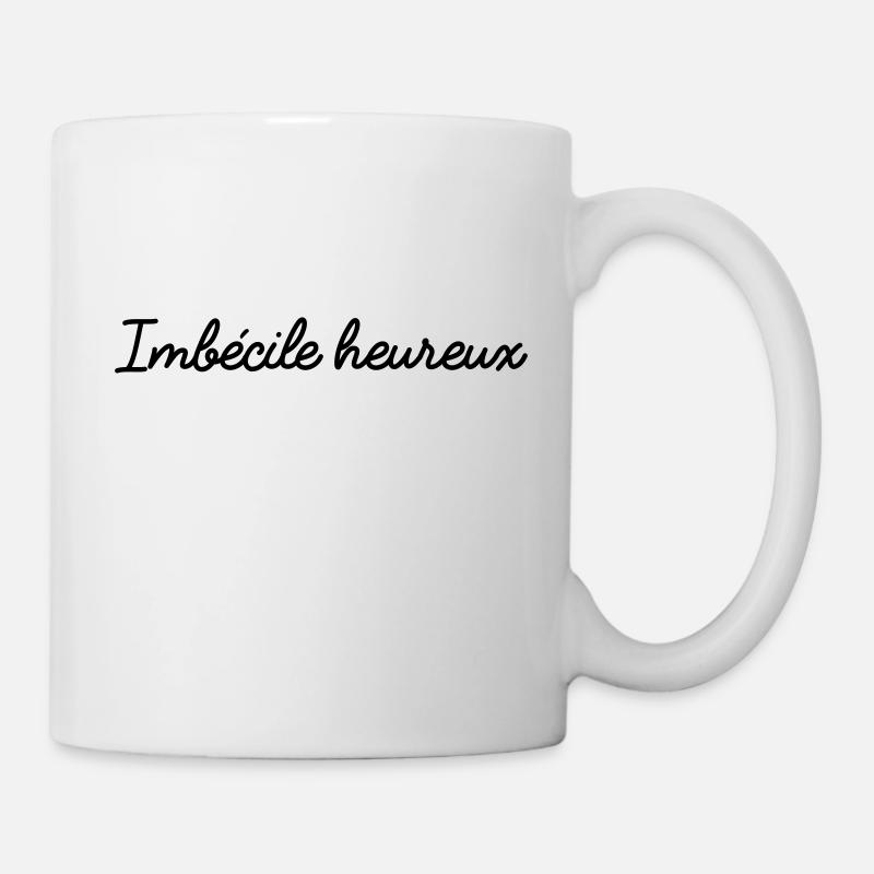 Imbécile heureux seul - Mug blanc - blanc