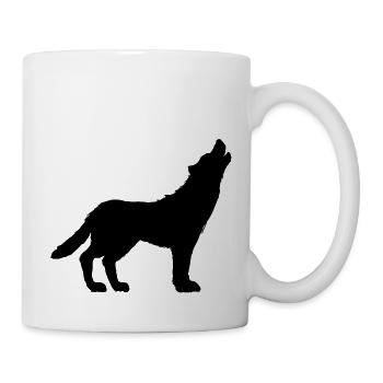 howling wolf - Mug - white - Right