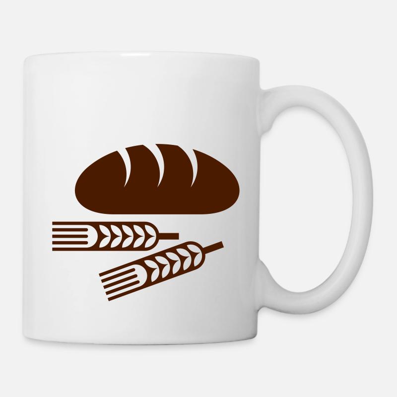 Brot - Tasse - Weiß