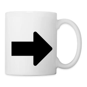 arrow - Mug - white - Right