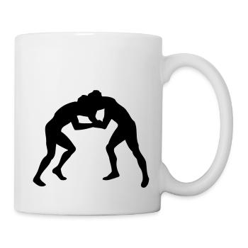 wrestling sport - Mug - white - Right