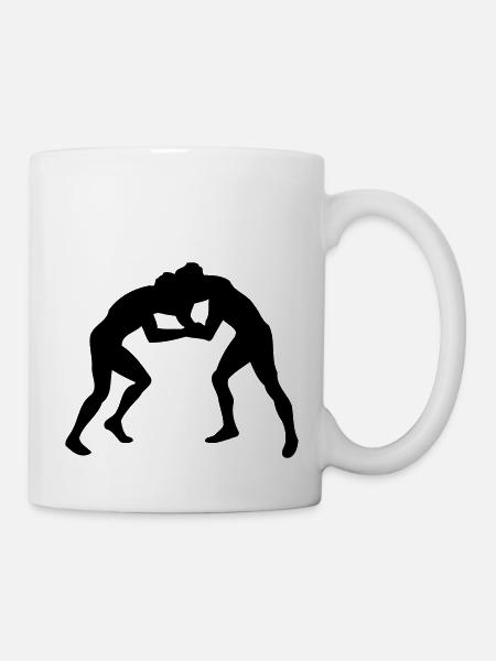 wrestling sport - Tasse - Weiß