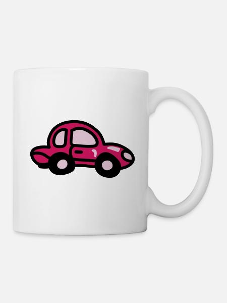kleines Auto 3 - Tasse - Weiß