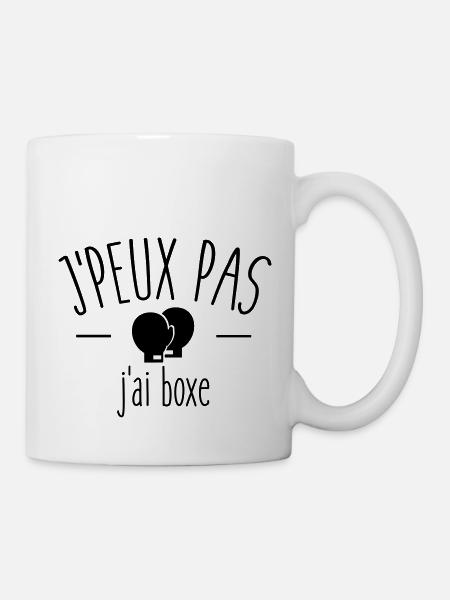 Je peux pas j'ai boxe - Mug blanc - blanc