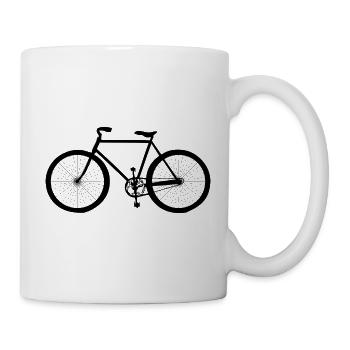 Fahrrad - Tasse - Weiß - Rechts