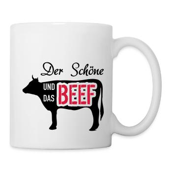 Der Schöne und das Beef - Tasse - Weiß - Rechts