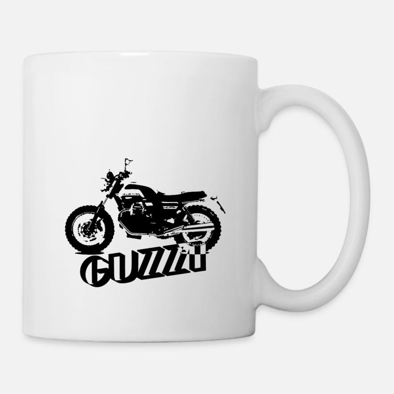Moto Guzzi V7 - Tasse - Weiß