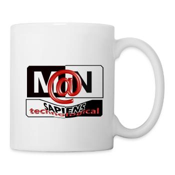 Man sapiens technological - Mug - white - Right