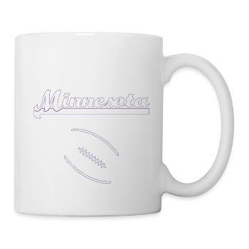 Minnesota + Logo - Tasse - Weiß - Rechts
