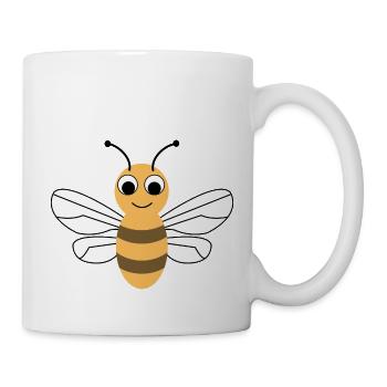Biene - Tasse - Weiß - Rechts