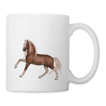 Pferd - Tasse - Weiß - Rechts