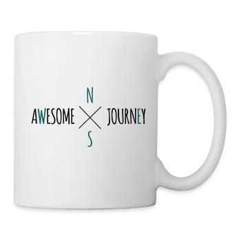 Awesome Journey - T-shirt de voyage (roadtrip) - Mug blanc - blanc - Droite